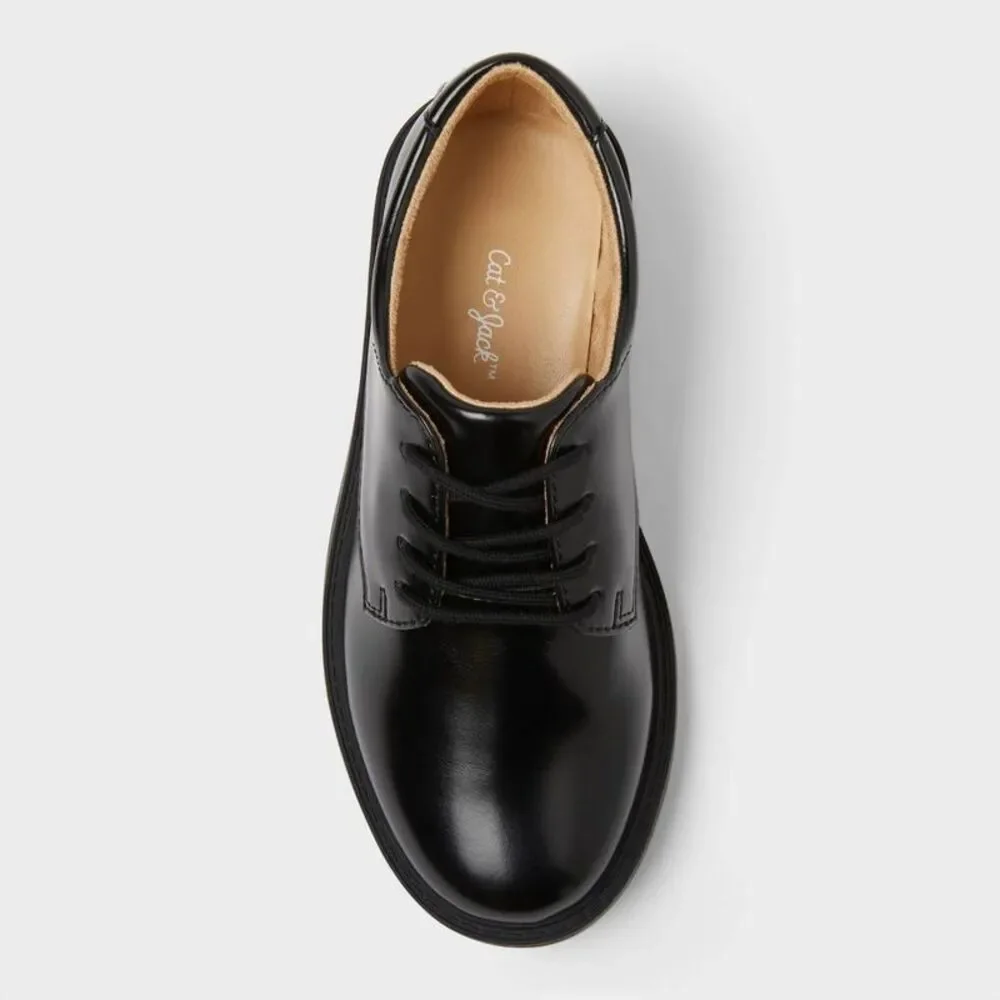 Kids' Will Lace-Up Oxford Dress Shoes with Cushioned Insole - Black 2